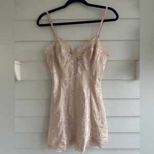 Victoria’s Secret Vintage Gold Label Lace Detail Slip Nightie Size Small